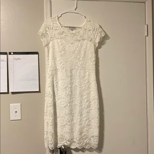 White lace dress